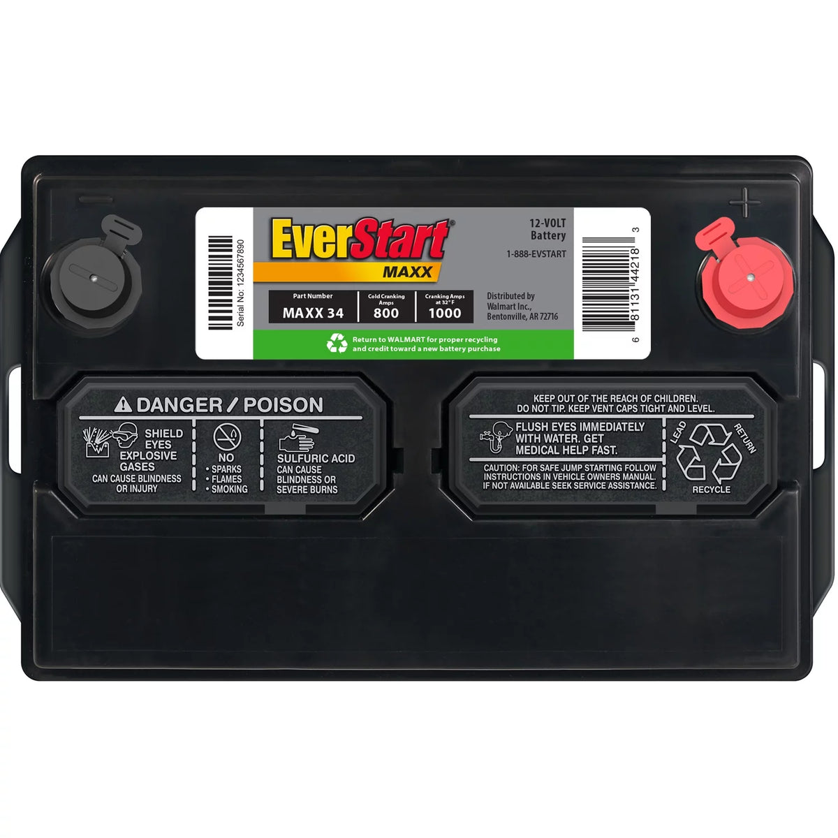 Lead Acid Automotive Battery Group Size 34 12 Volt 800 CCA Z5048