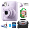 Lilac Purple Instant Film Camera with Case and Film R465958
