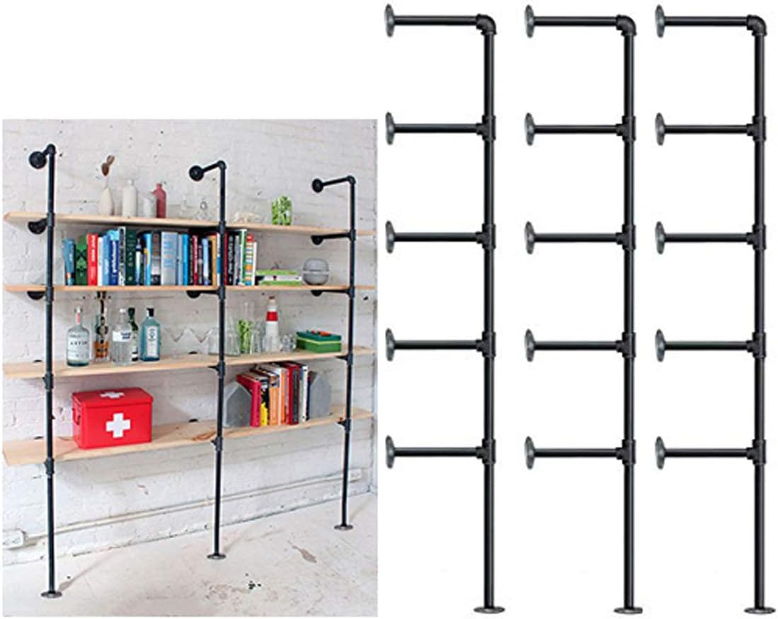 Wall Mount Iron Pipe Shelf 2Pcs A497