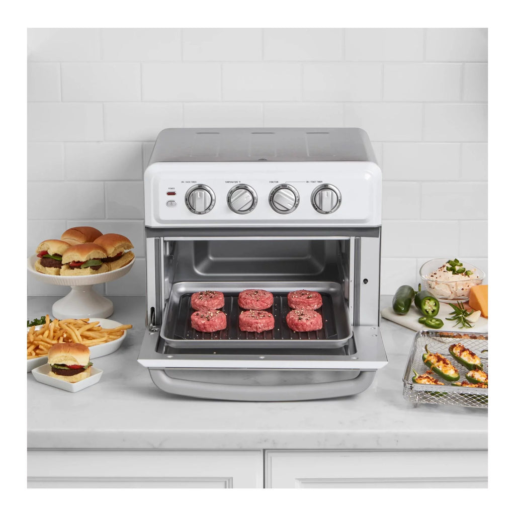 White Airfryer Toaster Oven with Grill and 12 Piece Knife Set S174303