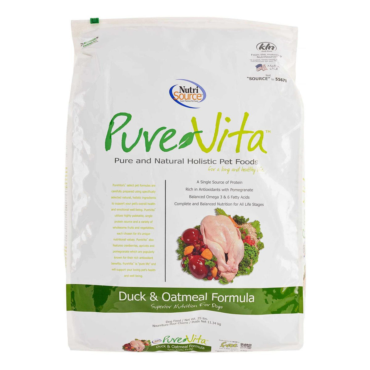 Duck & Oatmeal Dry Dog Food V4804