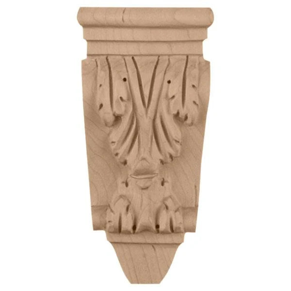 Extra Small Acanthus Pilaster Corbel Maple I93837