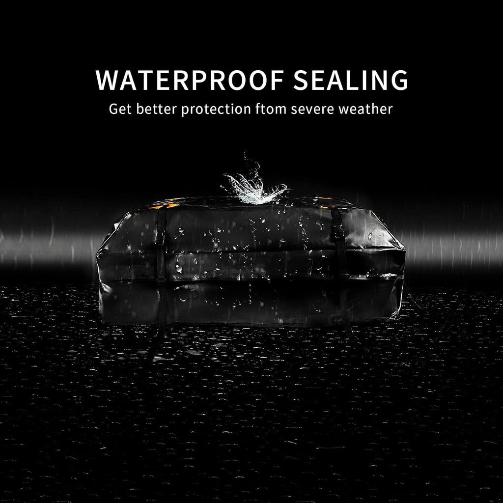 15 Cubic Feet Waterproof Car Roof Bag Cargo Carrier with Anti-Slip Mat U263826