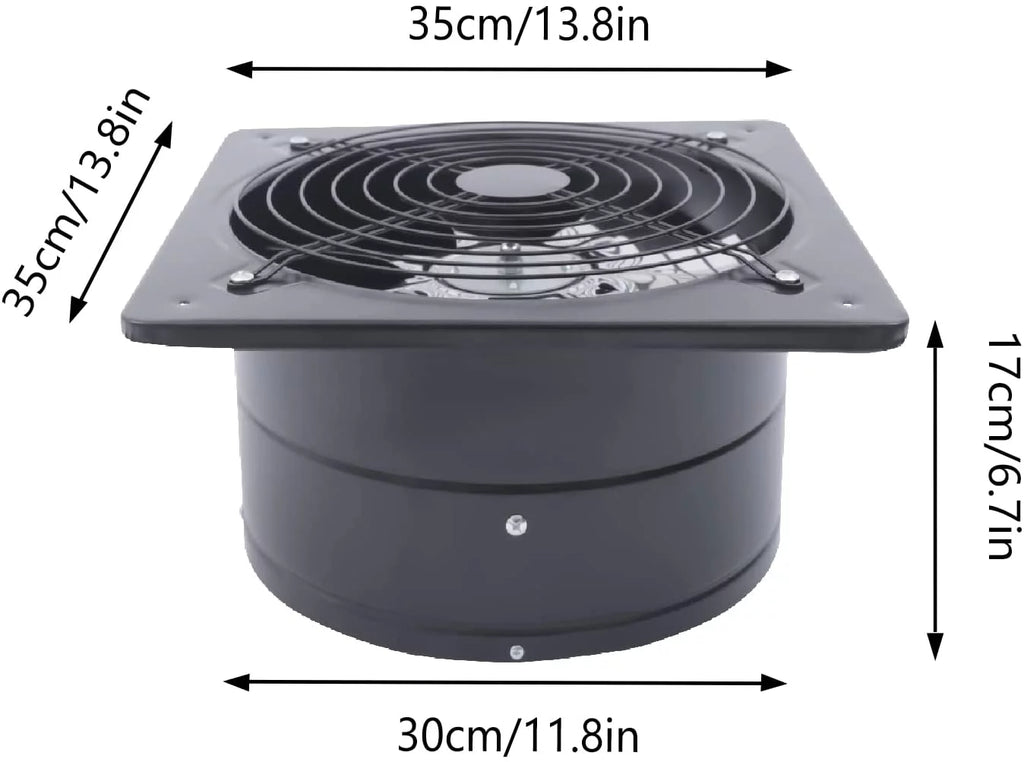 12 Inch Metal Axial Exhaust Fan L4532