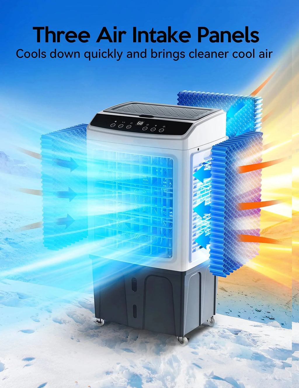 Evaporative Air Cooler, 2200CFM 9.2Gallon with Remote Control N8250