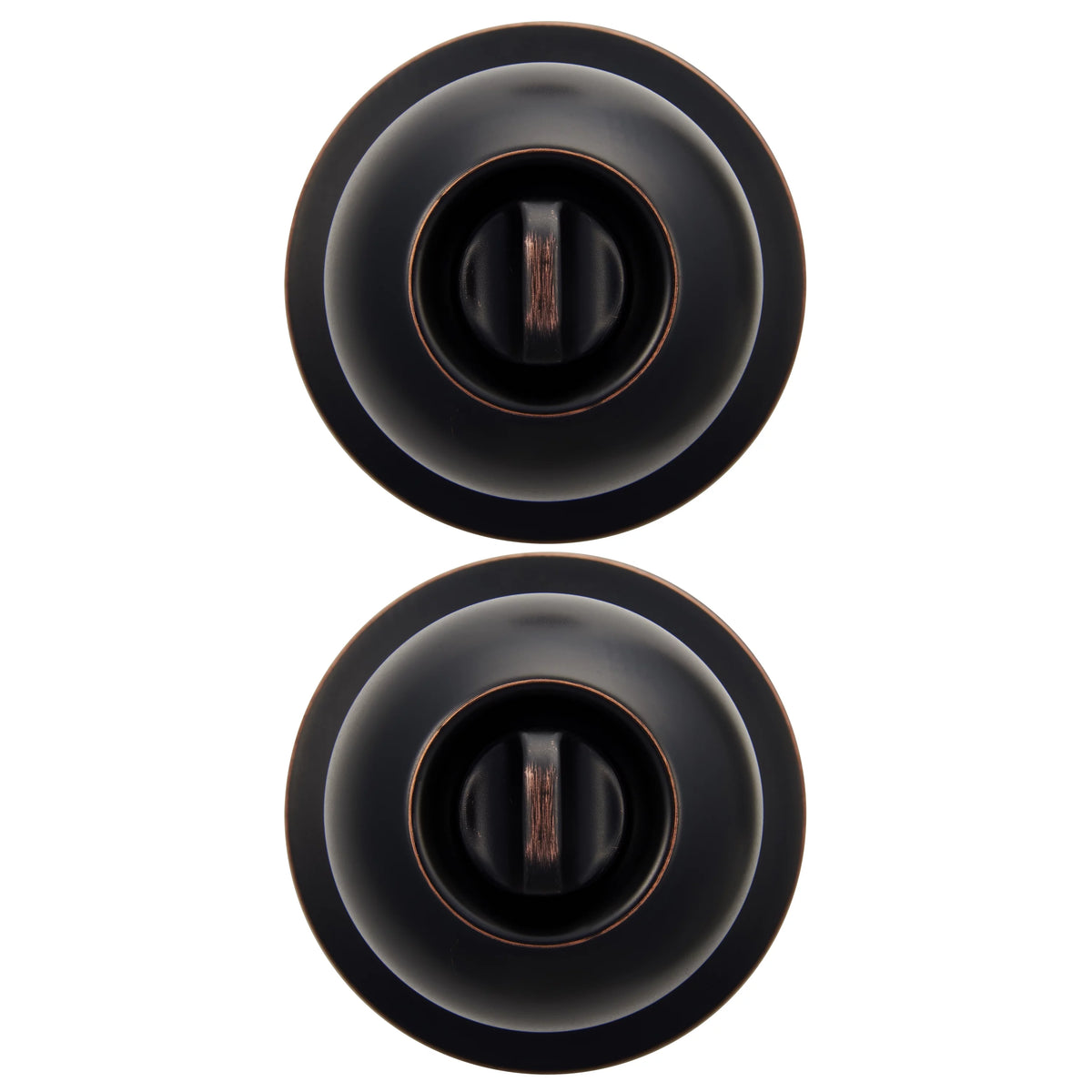 Keyed Entry Ball Style Doorknob Oil-Rubbed Bronze Twin Pack D7850
