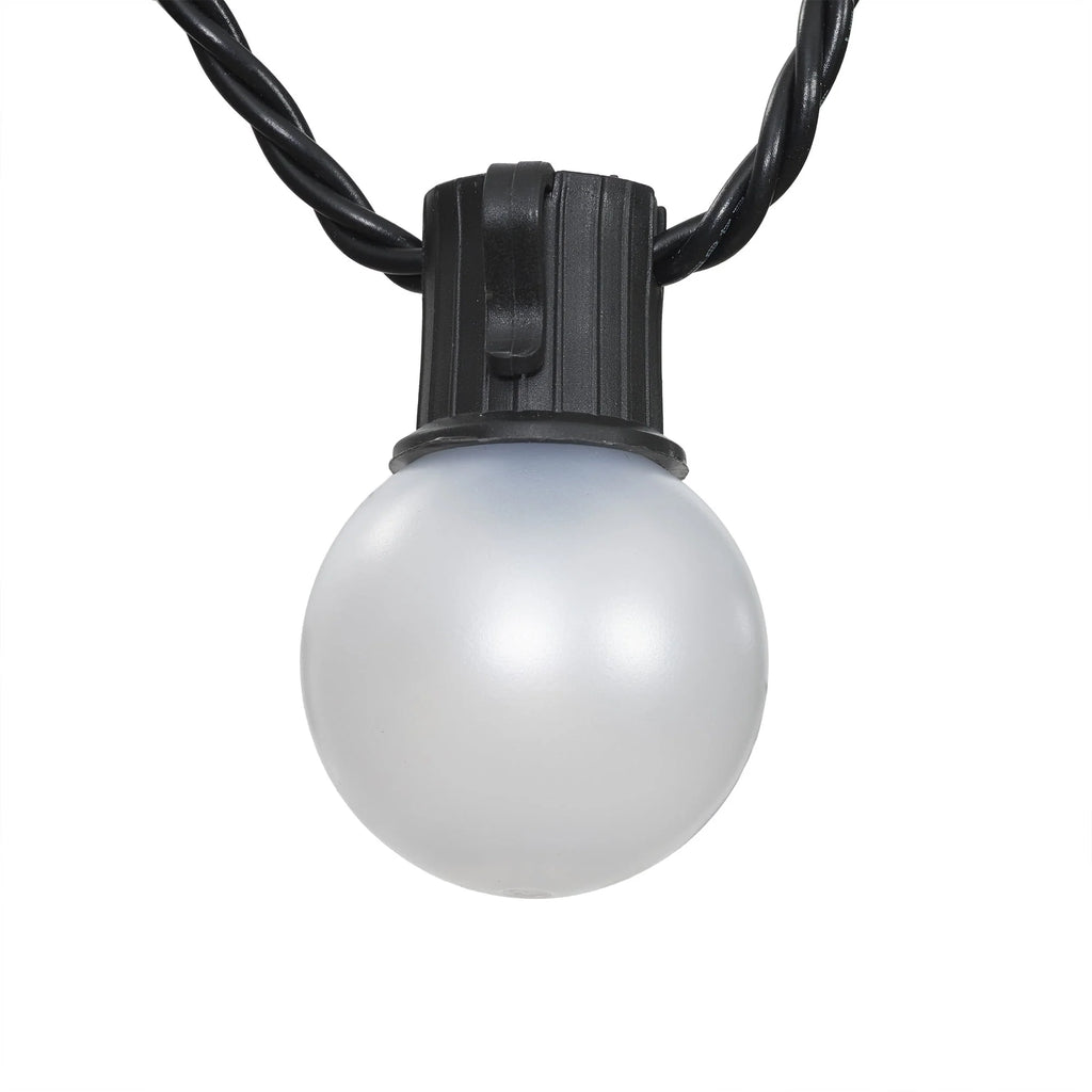 20-Count LED Frosted Globe Outdoor String Lights Y316