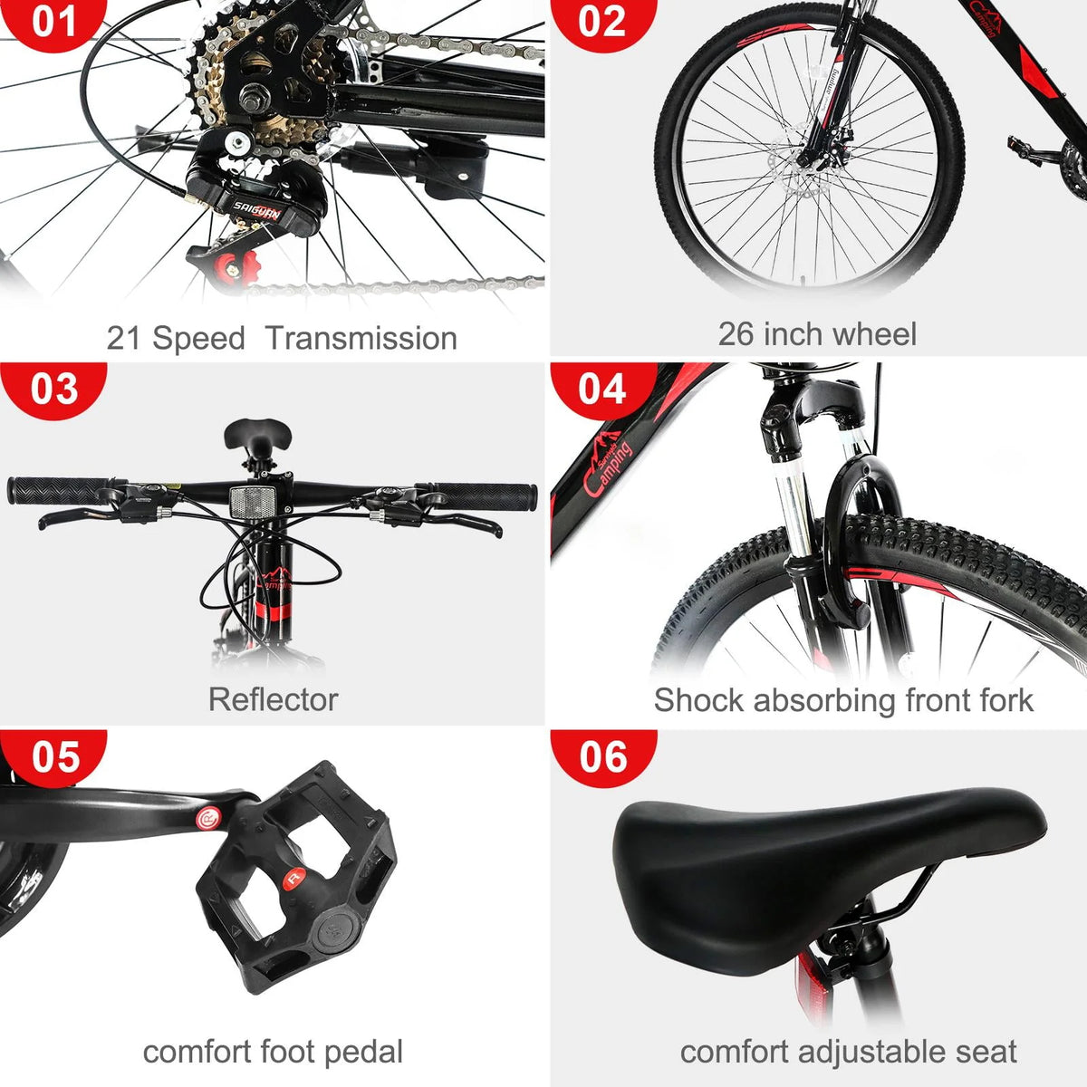 Lightweight 21-Speed Mountain Bike P860