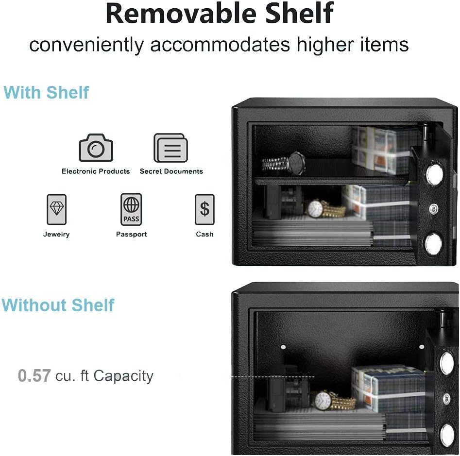 0.57 Cubic Feet Electronic Security Digital Safe K95486