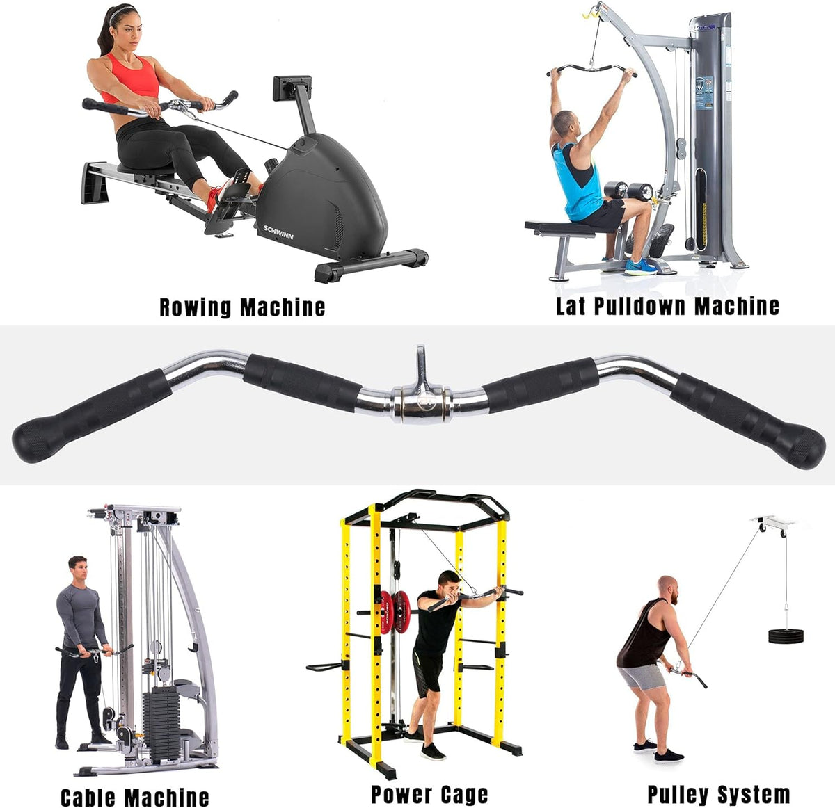 30 inch Pulldown Bar Attachment with Tricep Rope G20685