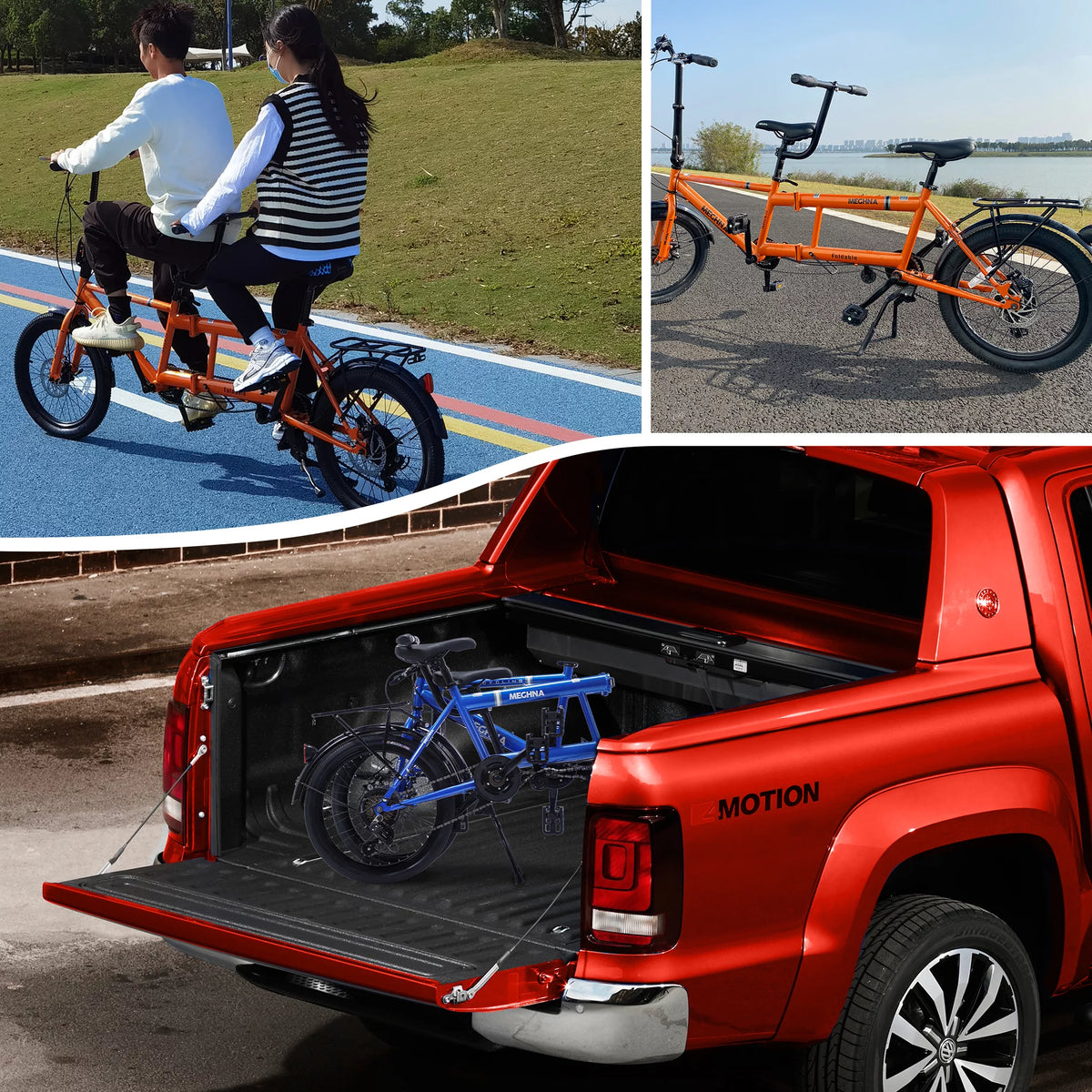 20 inches Wheels 2-Seater 7 Speed Folding Tandem Bike N9336