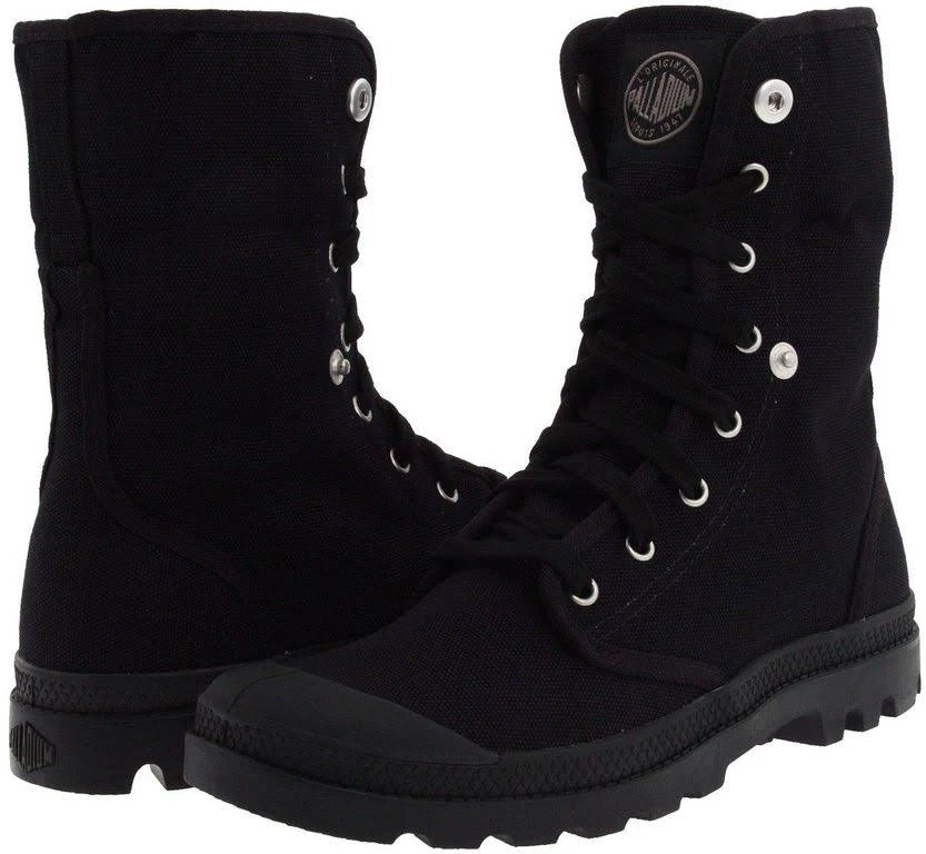 Black Canvas Boots A604337