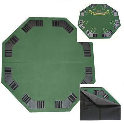 Poker and Blackjack Table Top with Case Q76008