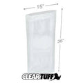 Clear Poly Bags 15 x 36 in. 0.002 Gauge Case of 500 P793832