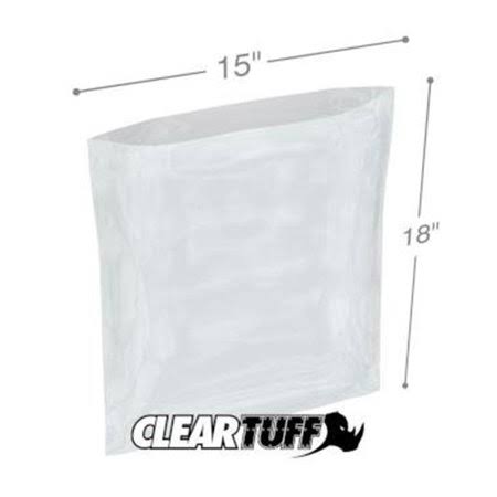 Clear Poly Bags 15 x 18 in. Case of 1000 Z352043