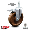 5 inch High Temp Phenolic Swivel Stem Caster with Total Lock Brake C838518
