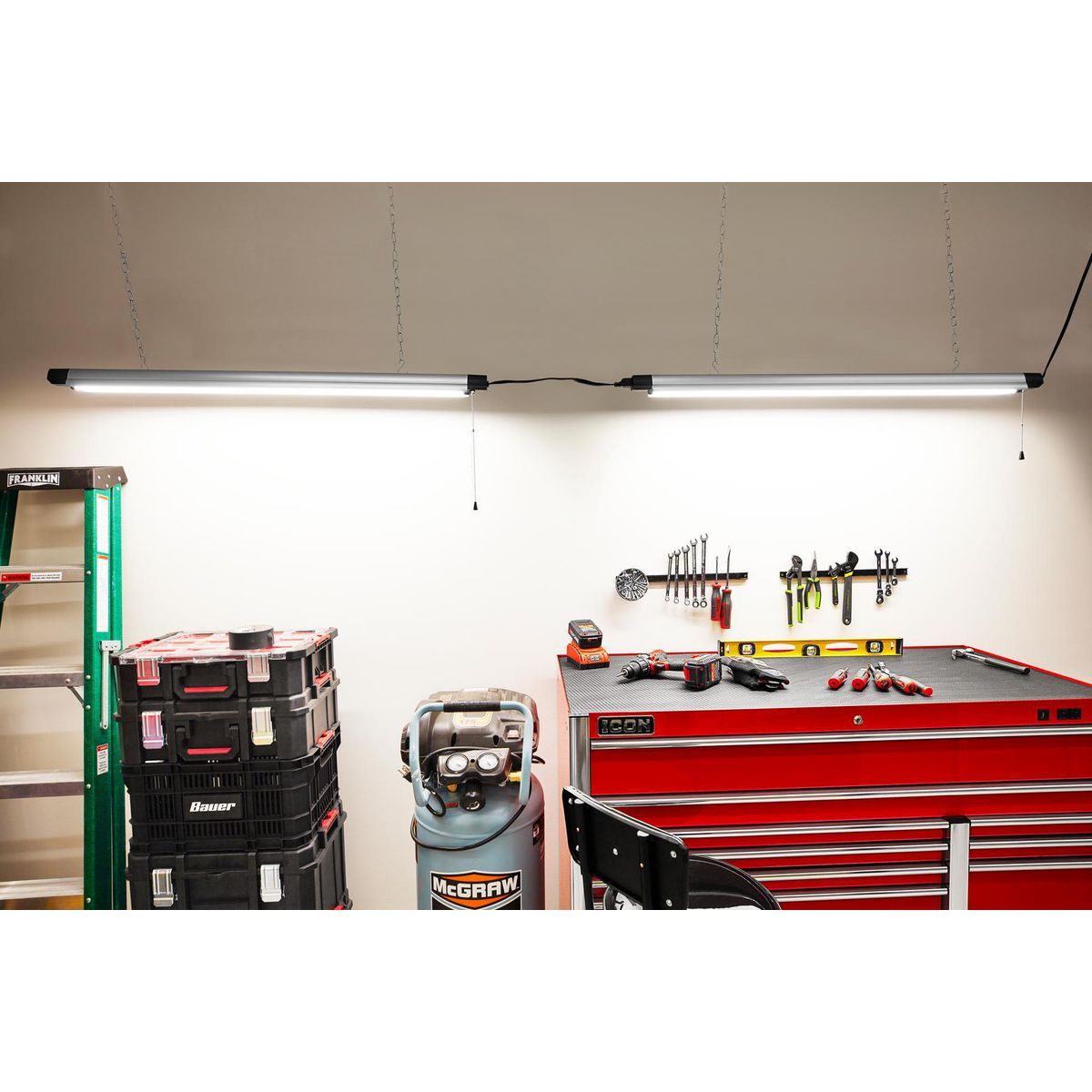 5500 Lumen 4 ft. Linkable LED Hanging Shop Light L33758