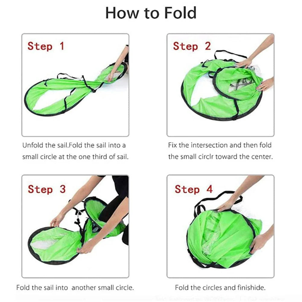 Portable Foldable Kayak Sail with Clear Window O841873