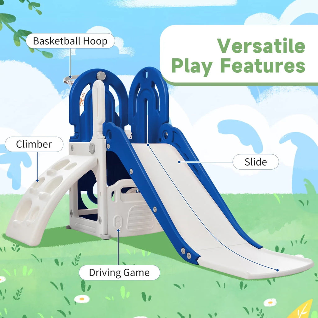 Toddler Climber and Slide Set 4 in 1 Blue B7300