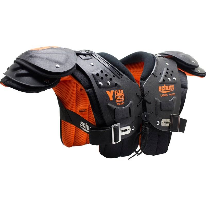 Youth Football Shoulder Pad Black/Orange X-Small Q254435