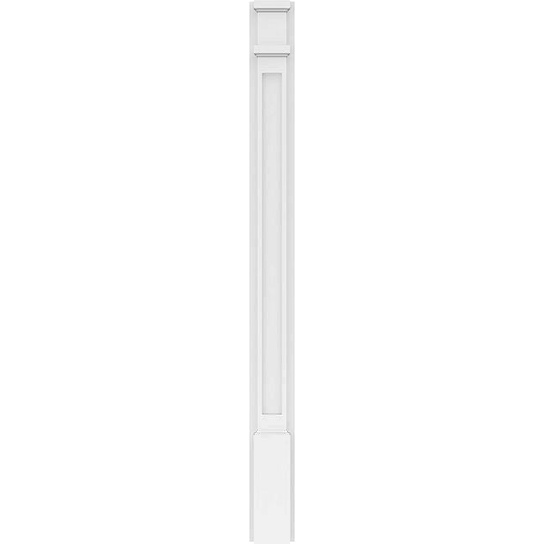 Flat Panel PVC Pilaster with Decorative Capital & Base (Pair) H23135