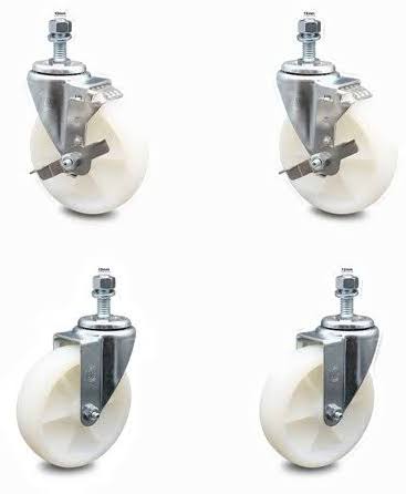 Nylon Swivel Caster Set of 4 with Brake U15646