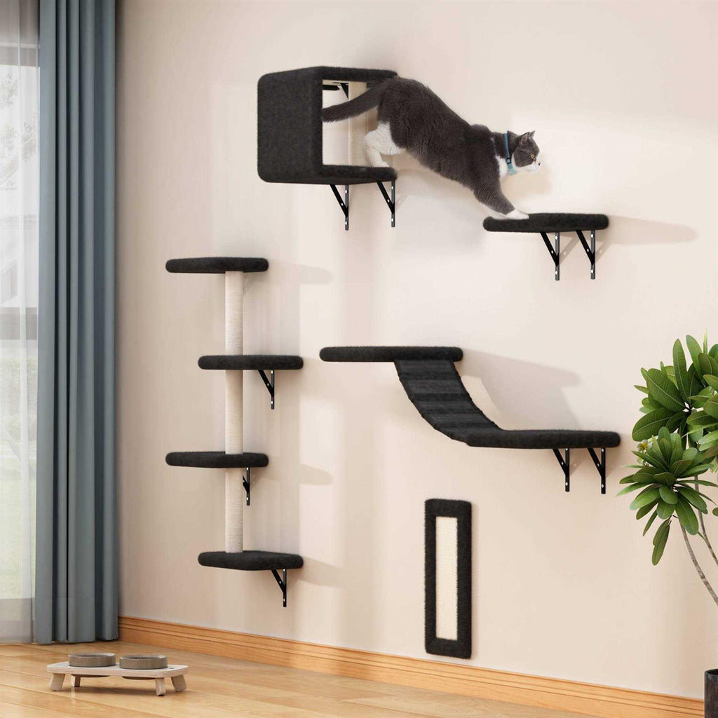 Wall Mounted Shelves Set Cat Tree I4761