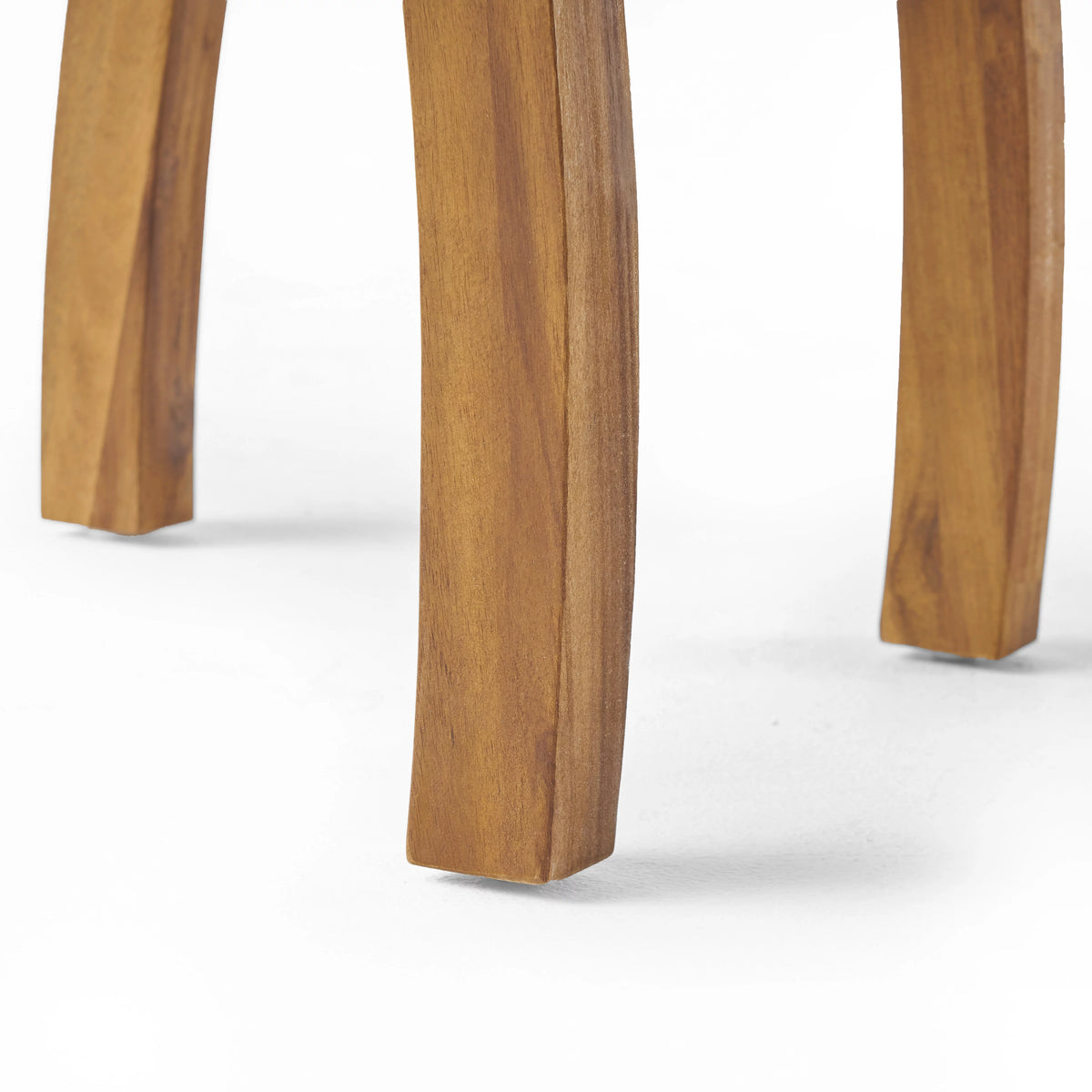2 Seater Acacia Wood Rocking Chairs and Side Table Set I958
