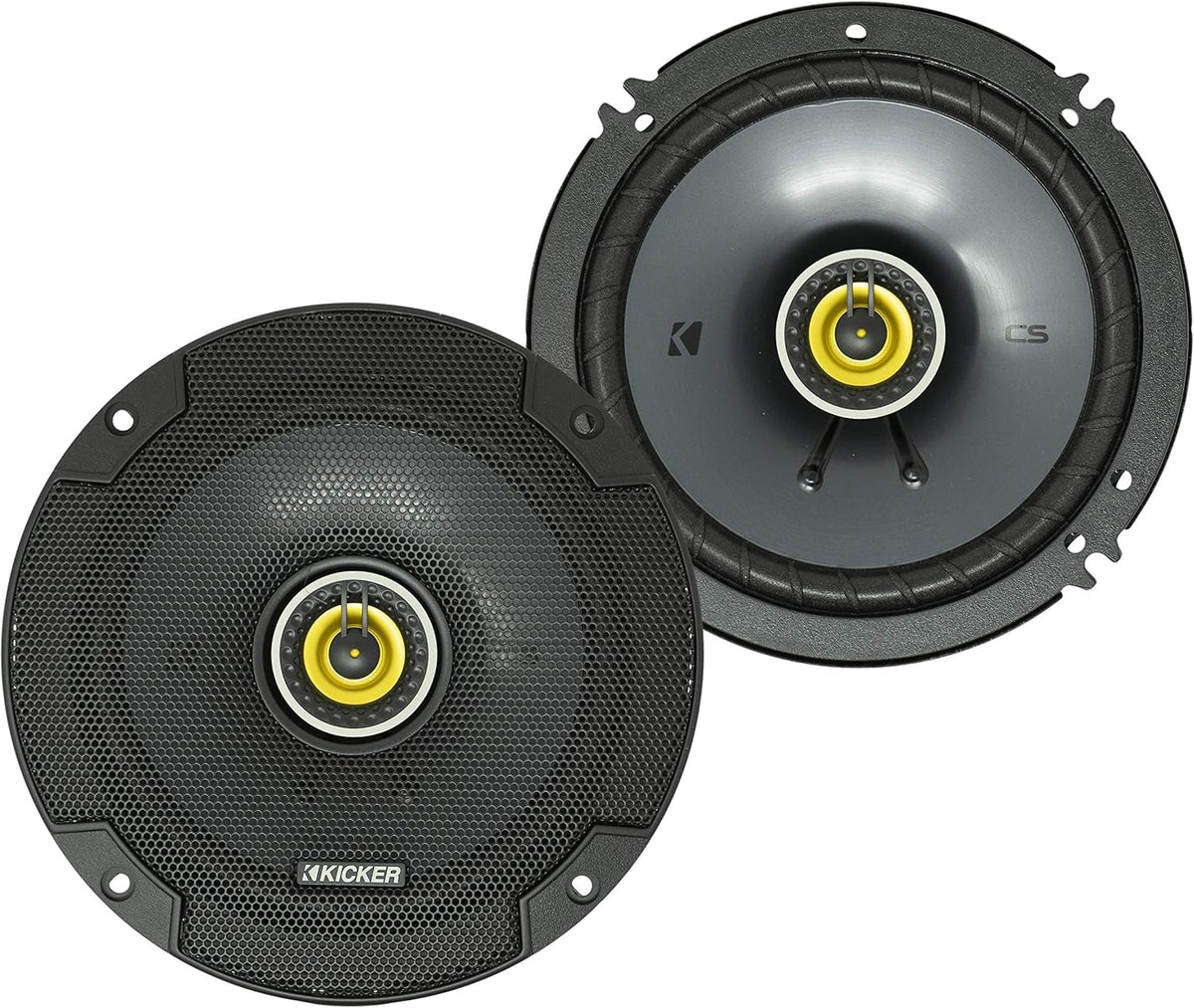 6.5 Inch 4 Ohm 2-Way Car Audio Coaxial Speakers Pair N720