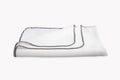 White Charcoal Oblong Table Cloth V8506