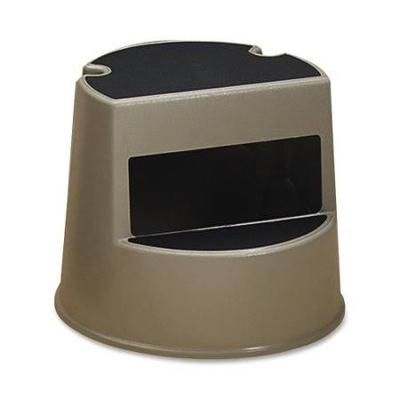 2-Step Mobile Step Stool 300 lb Load Capacity Beige S97891