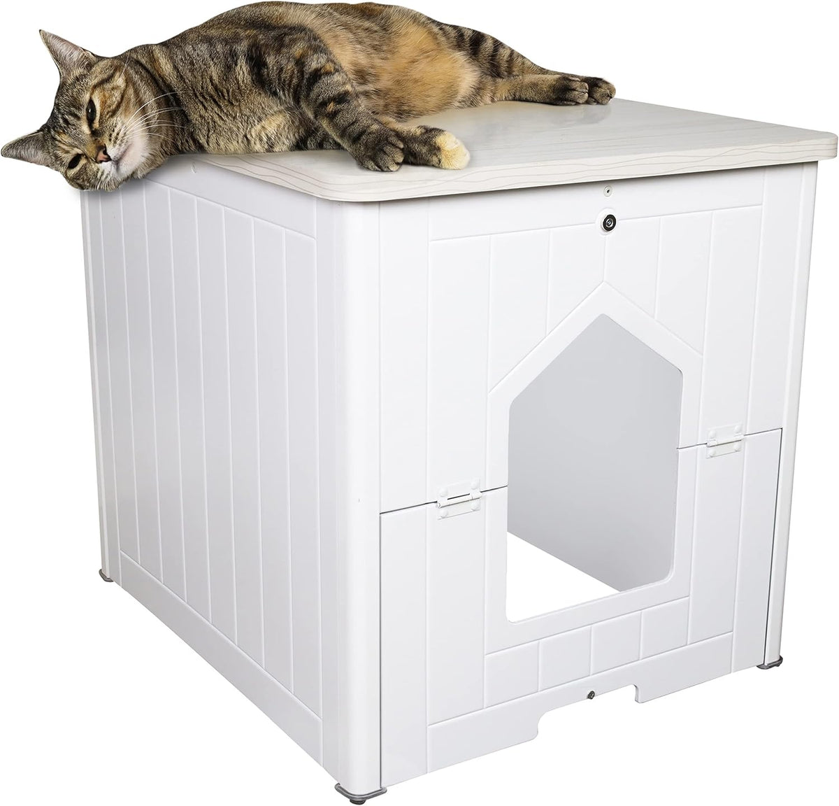 Enclosed Cat Litter Box Furniture J58232
