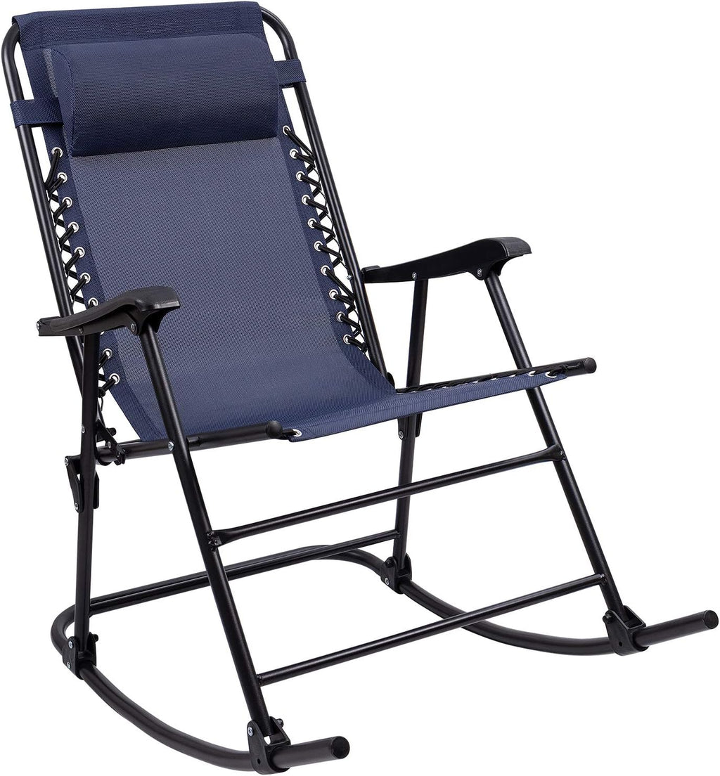 Blue Zero Gravity Chair with Headrest Y348