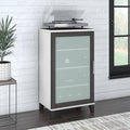 Storm Gray/White Accent Cabinet U798