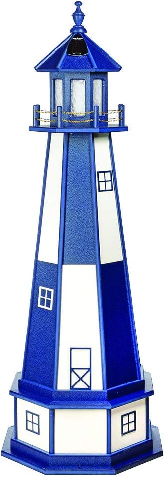 Decorative Lighthouse with Base Wood Turf Green Weatherwood F980820