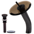 Oil Rubbed Bronze Waterfall Vessel Faucet Set H9676