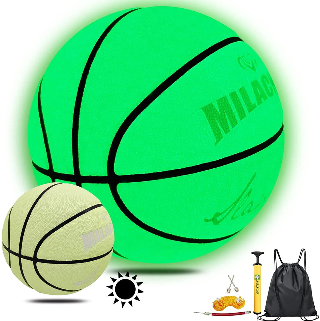 Glow in The Dark Leather Basketball Size 5 / 6 / 7 M513613