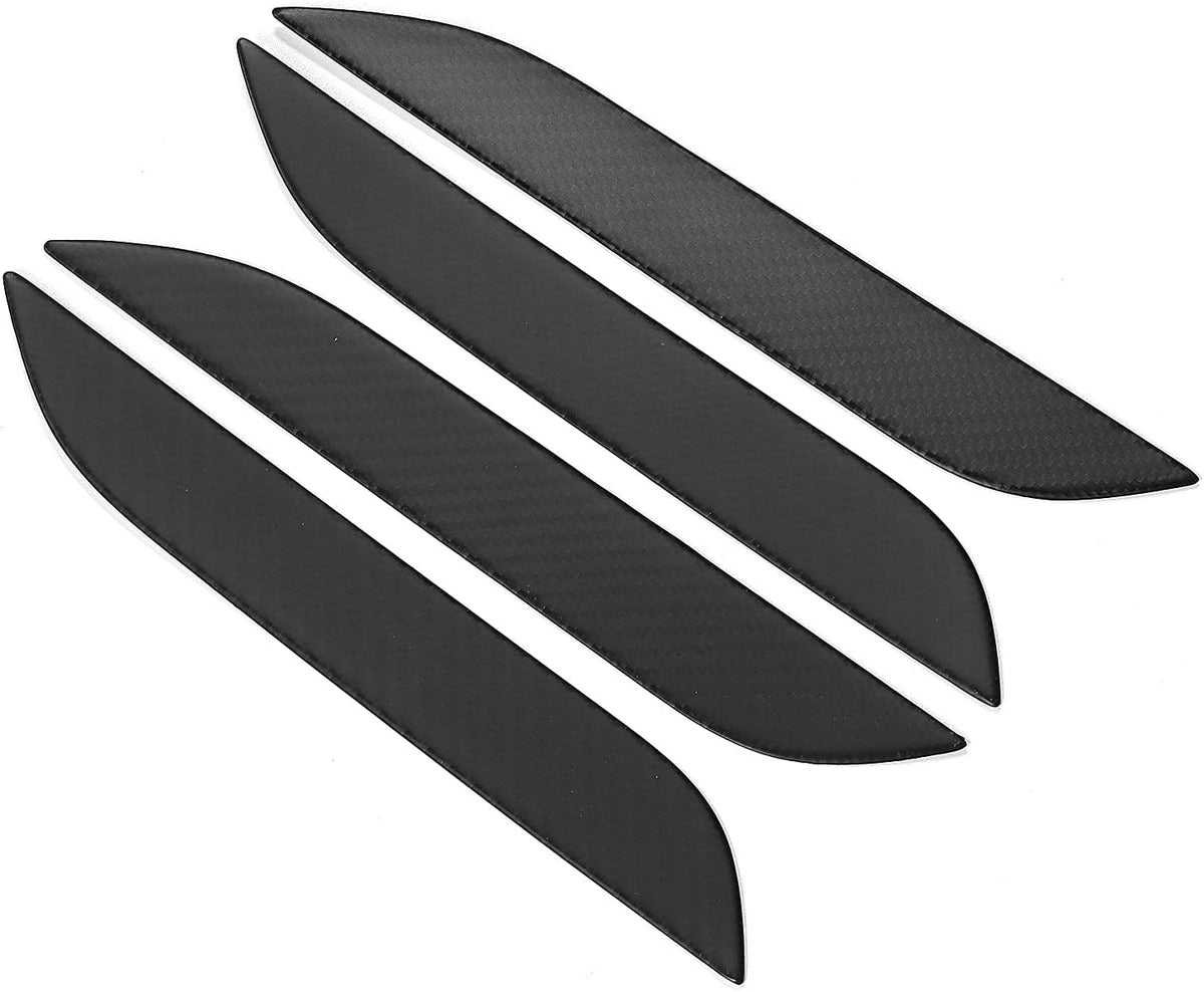 4pcs Glossy Forged Carbon Fiber Exterior Door Handle Cover Trim H530