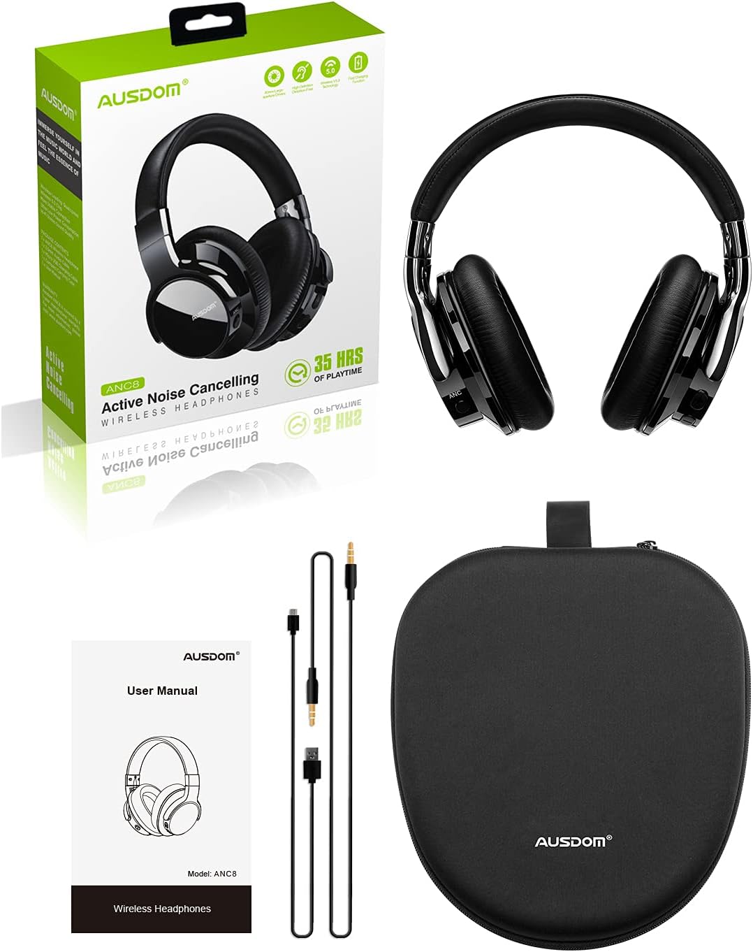 Noise Canceling Bluetooth Headphones Q529