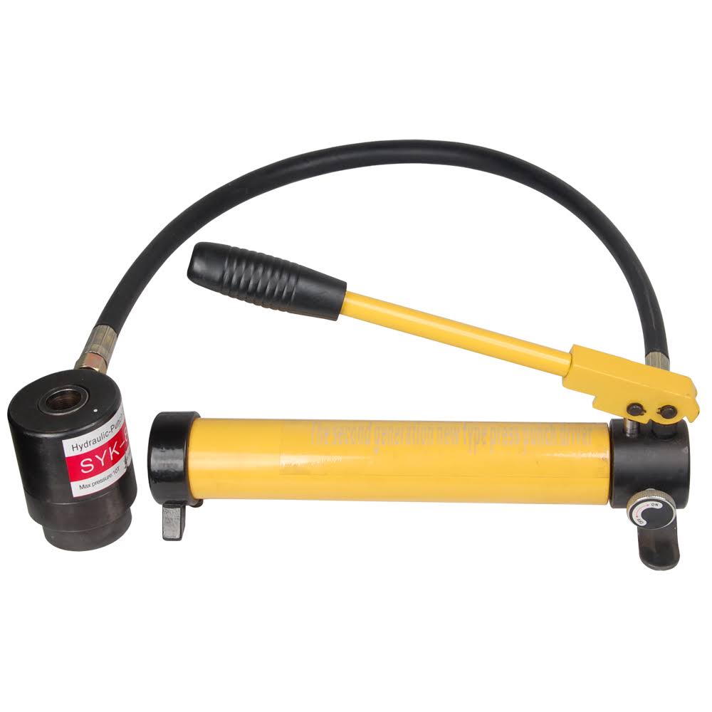 10 Ton 6 Die Hydraulic Knockout Punch Tool Kit with Case V666440
