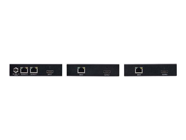 HDMI over Cat6 Splitter/Extender Kit with PoC, 2 Ports 4K x 2K @ 60 Hz M359893