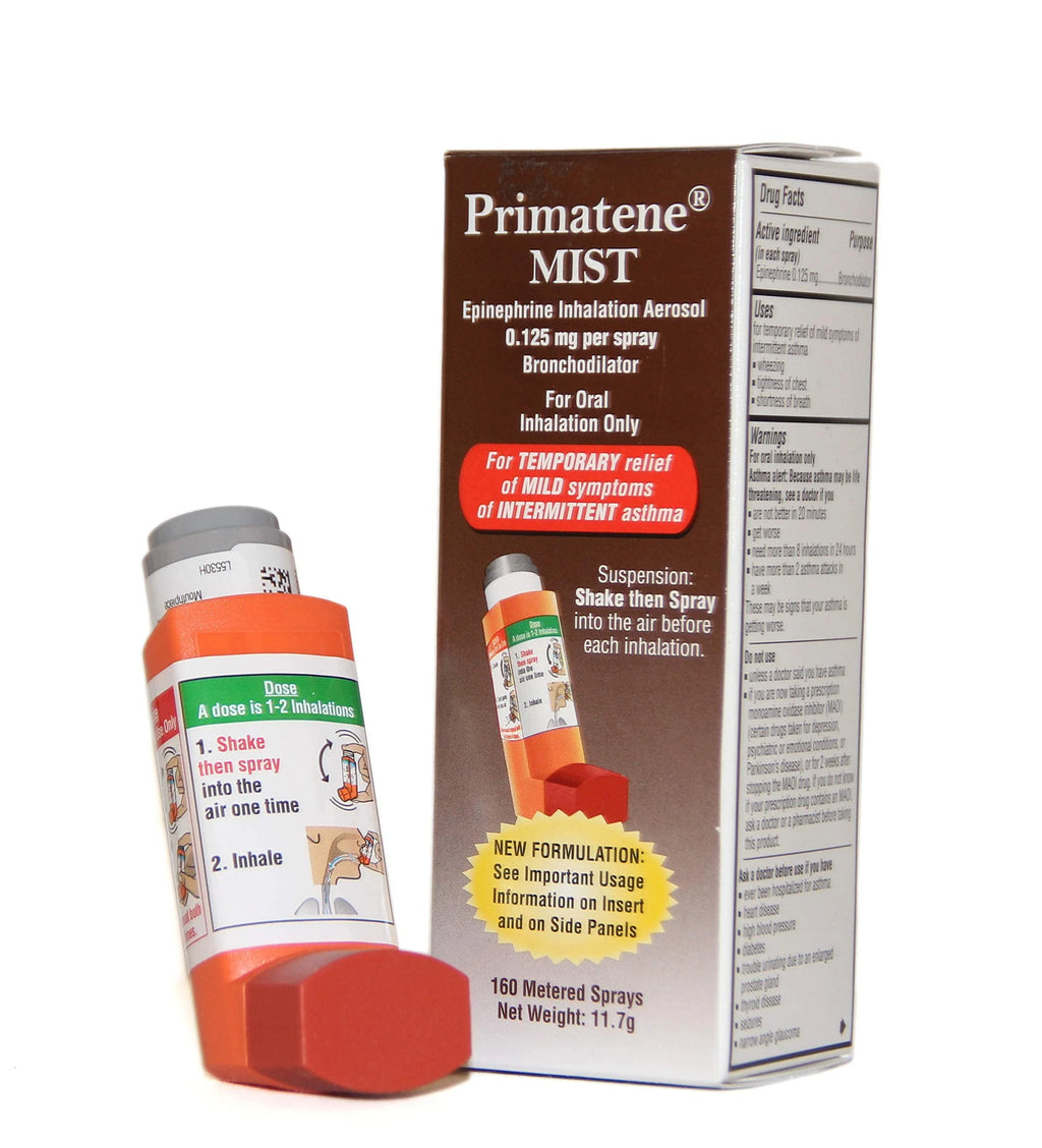 Epinephrine Oral Inhalation Aerosol Metered Spray 2 Pack G4343