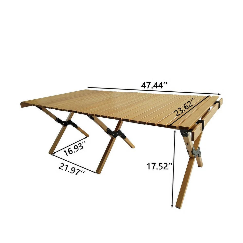 Foldable Portable Dining Set with 1 Table & 4 Chairs M71172
