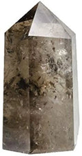 4" Natural Smoky Quartz Crystal Point Obelisk Tower T9800