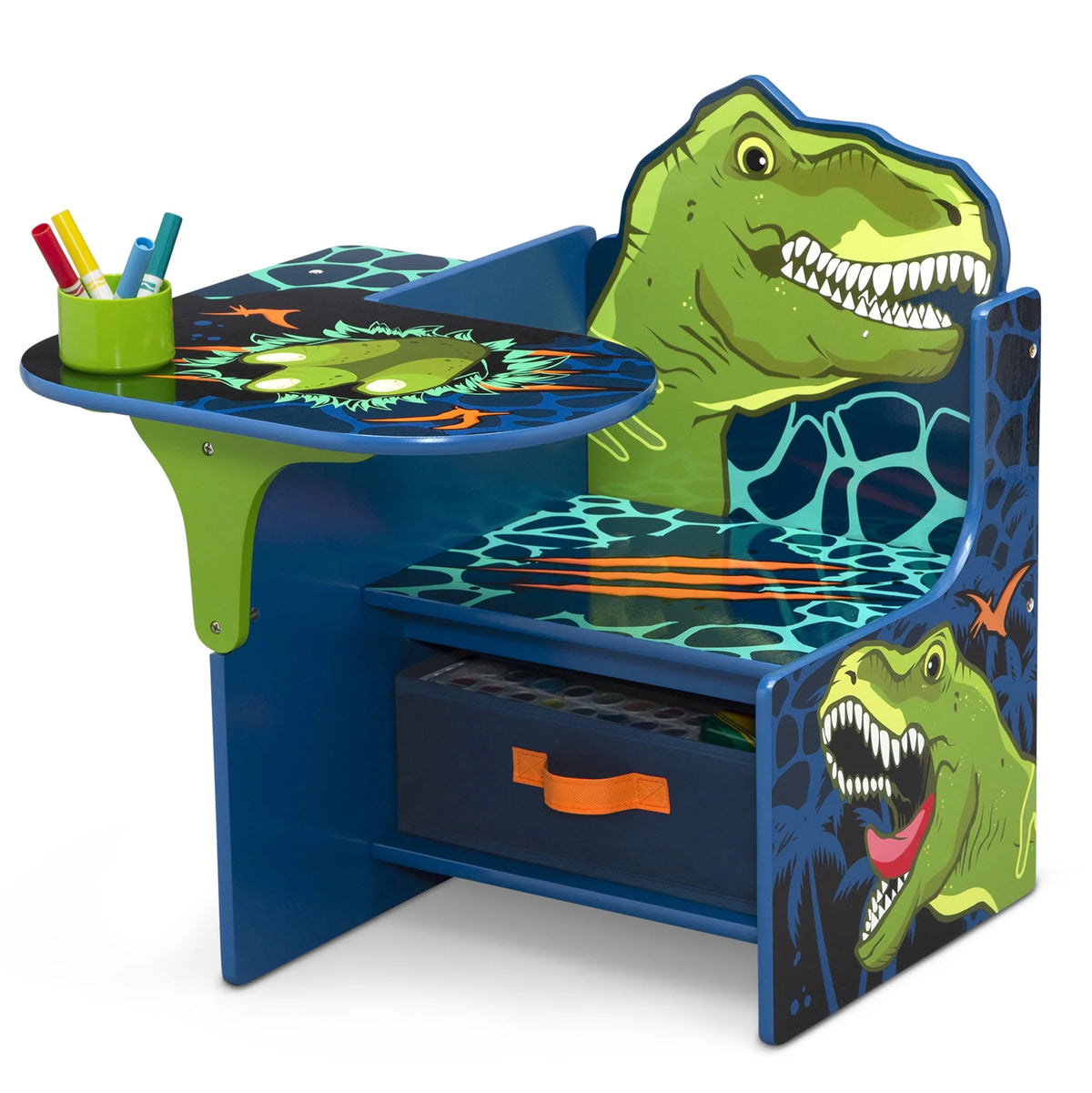 Dinosaur Chair Desk with Storage Bin U572