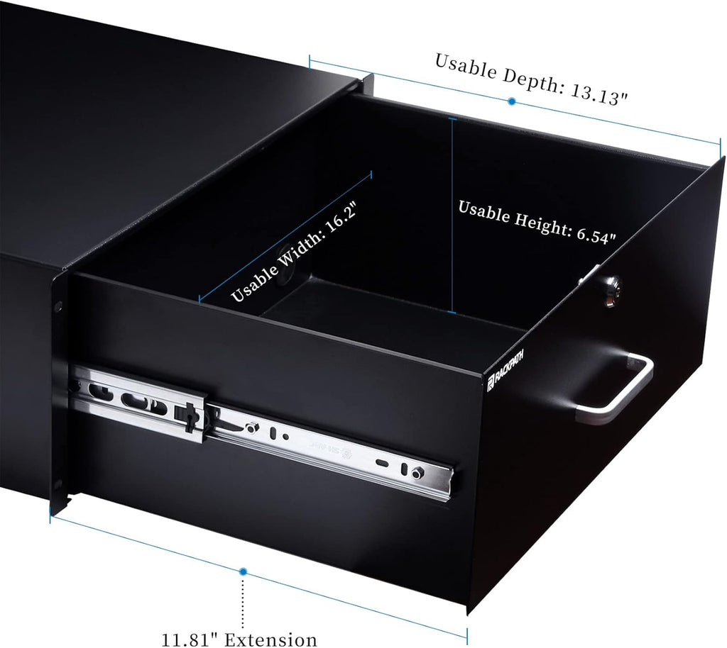 3U Rack Mount Drawer with Lock and Key I770