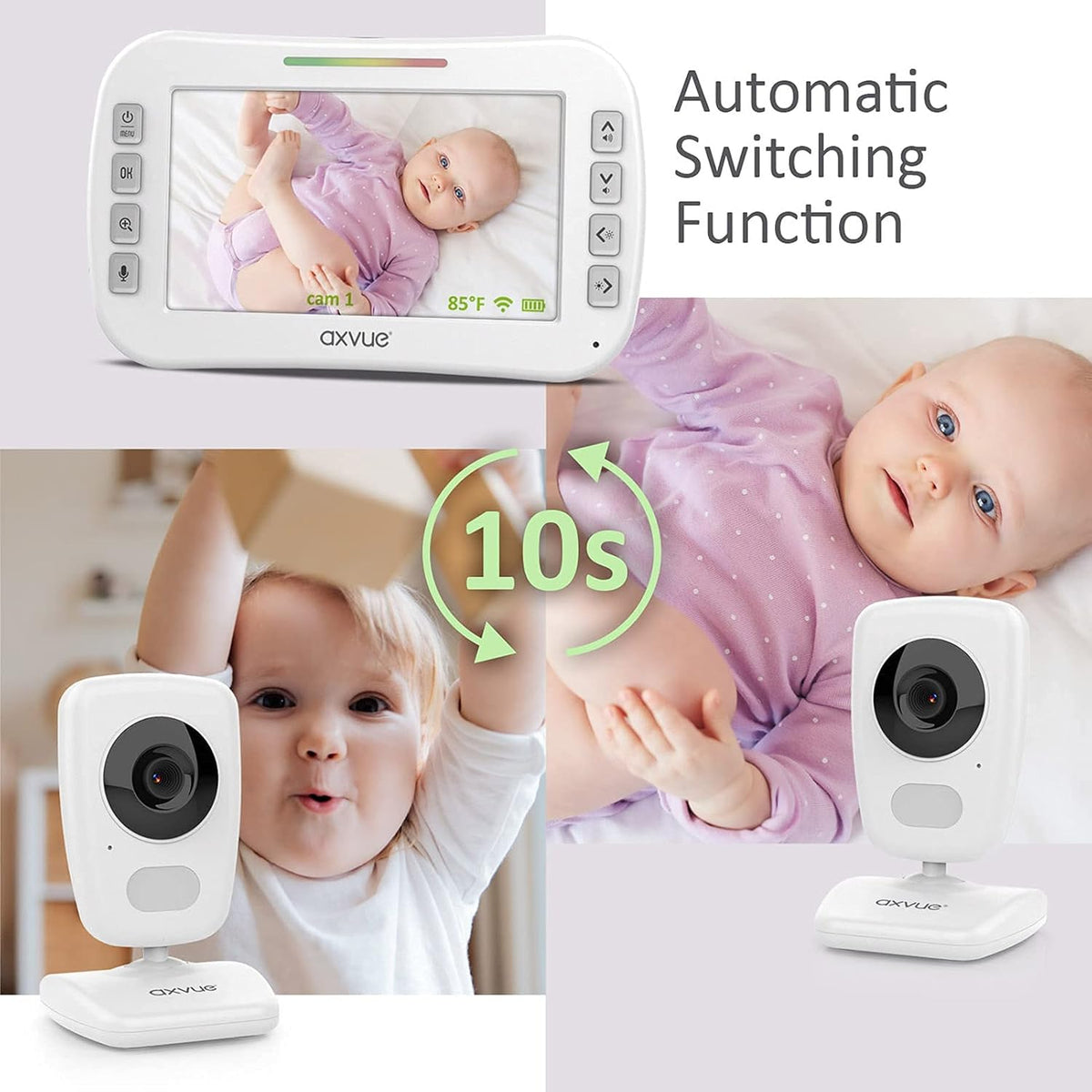 Video Baby Monitor 5 High Resolution Screen H42577