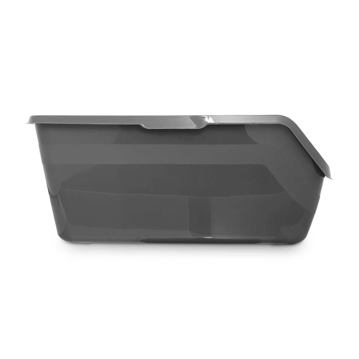 Charcoal High-Back Cat Litter Box N5702