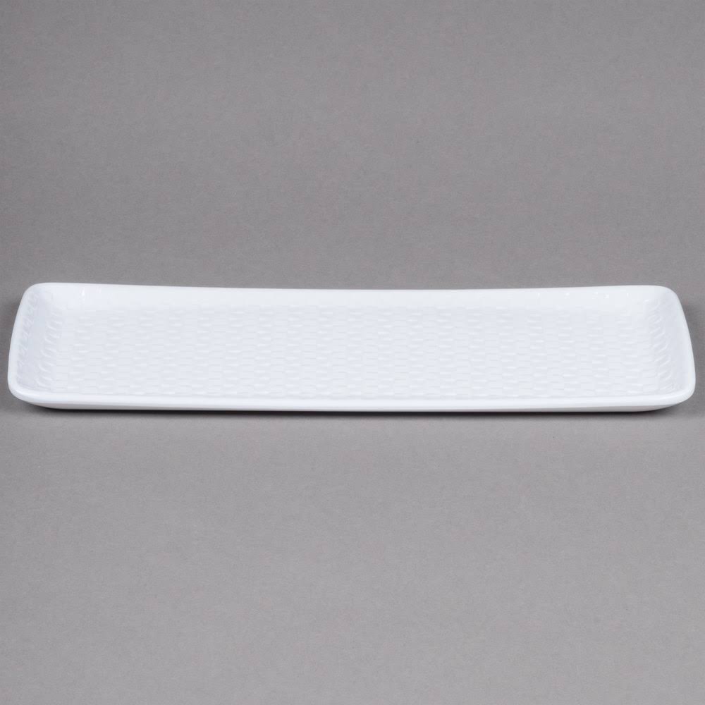 White Rectangular Melamine Platter M94619