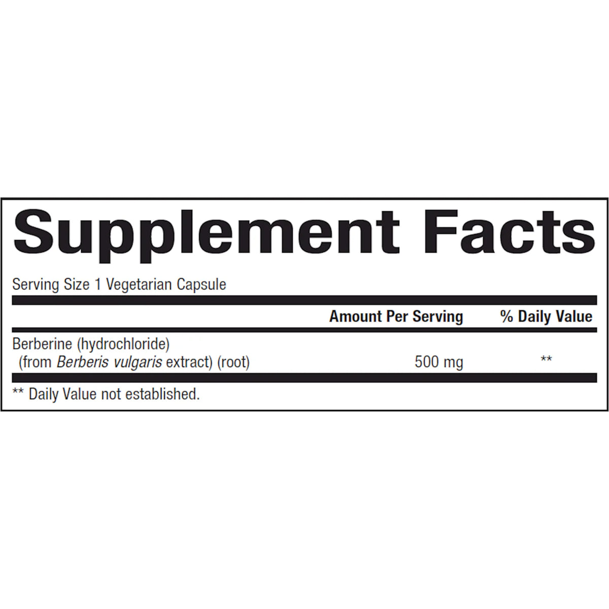 Berberine 500 mg Q221660